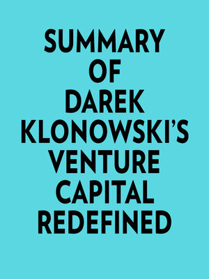 cover image of Summary of Darek Klonowski's Venture Capital Redefined